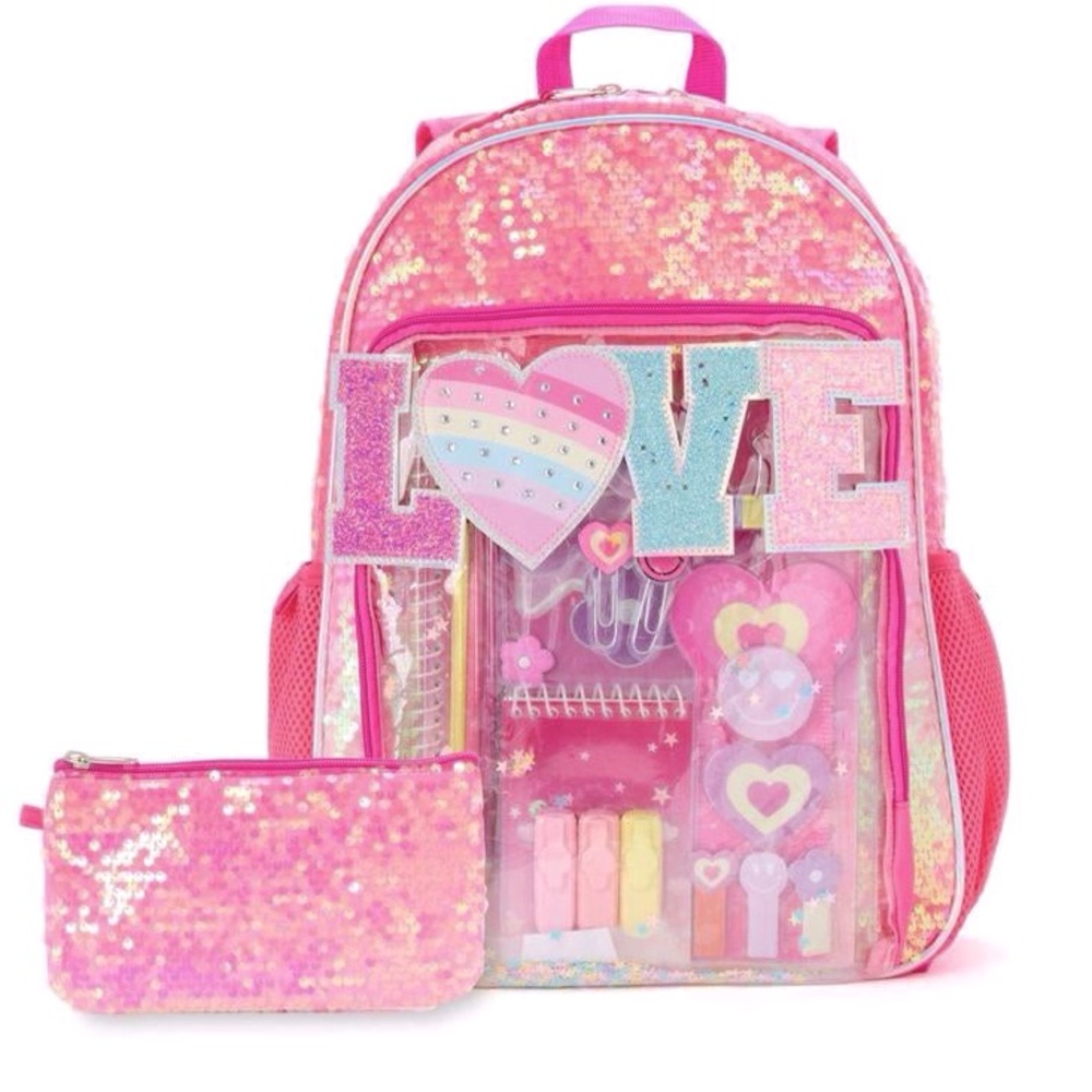 Locker Club Kids' 17" Book Bag with Stationery Pencil Pouch